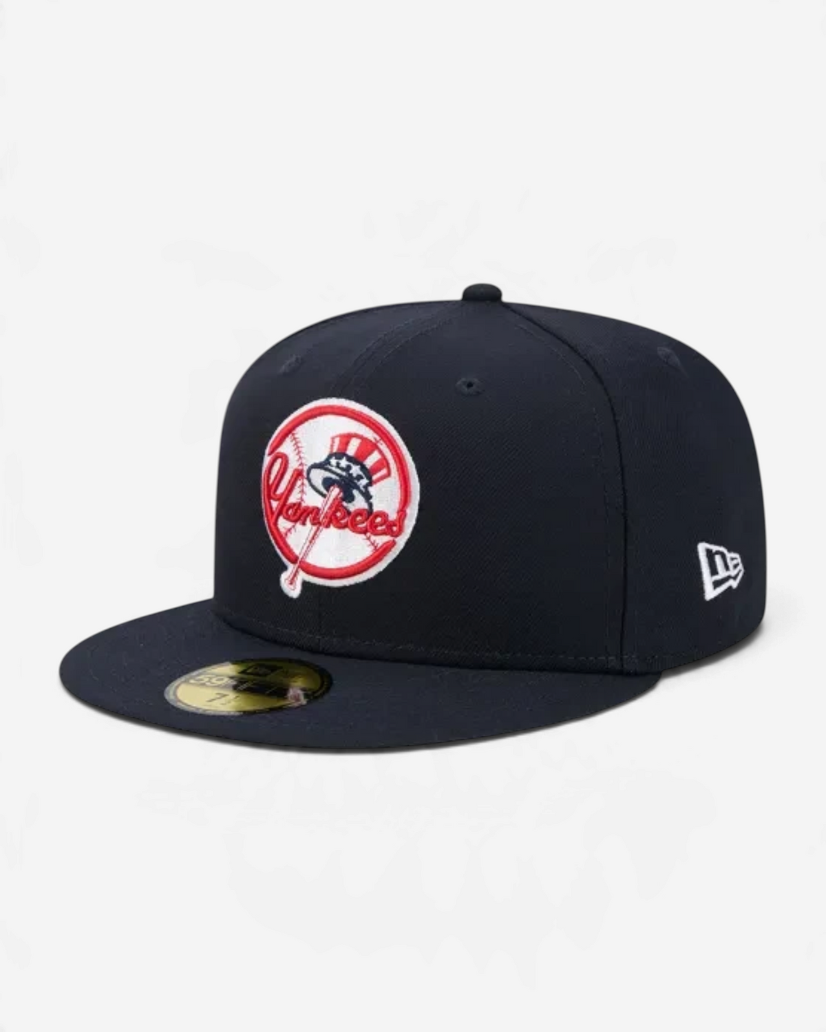 Astrofat black New York Yankees 59FIFTY fitted cap with Cooperstown logo and flat visor
