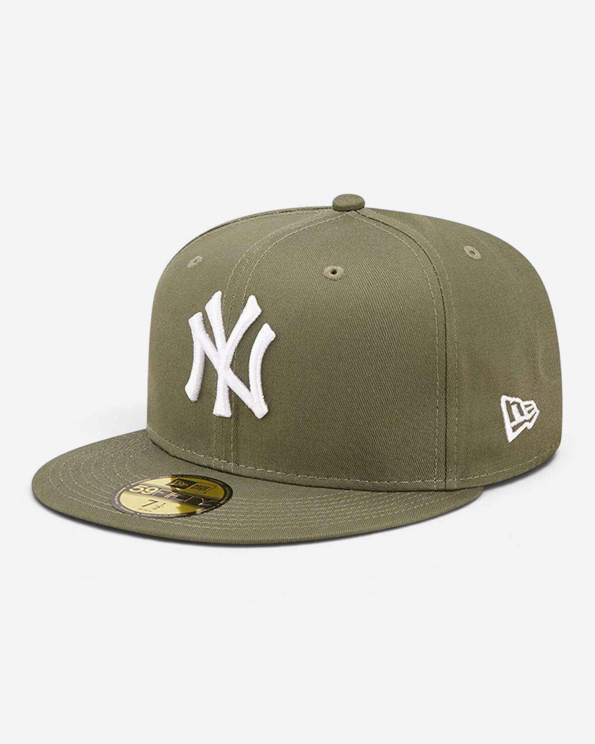 Astrofat New York Yankees 59FIFTY fitted cap in olive green with white embroidered team logo and flat visor.