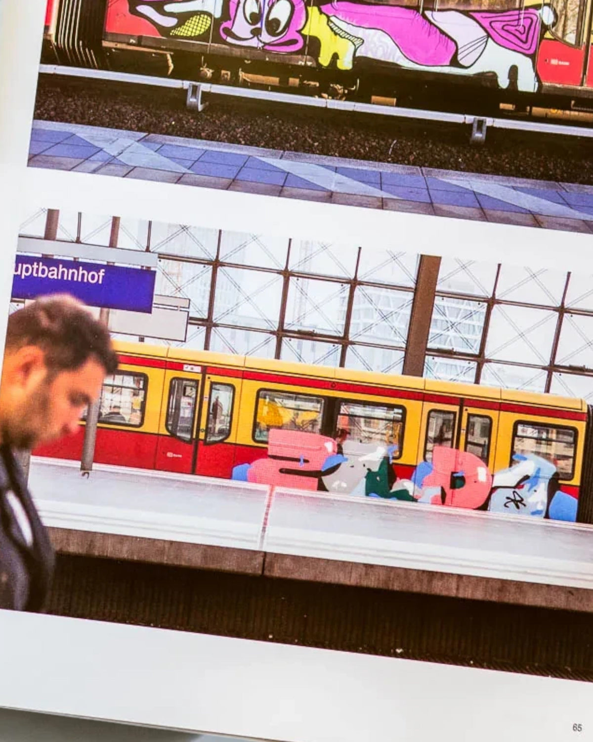 Astrofat Nonstop Magazine issue 27 featuring colorful graffiti art on Swiss trains and walls in a softcover book