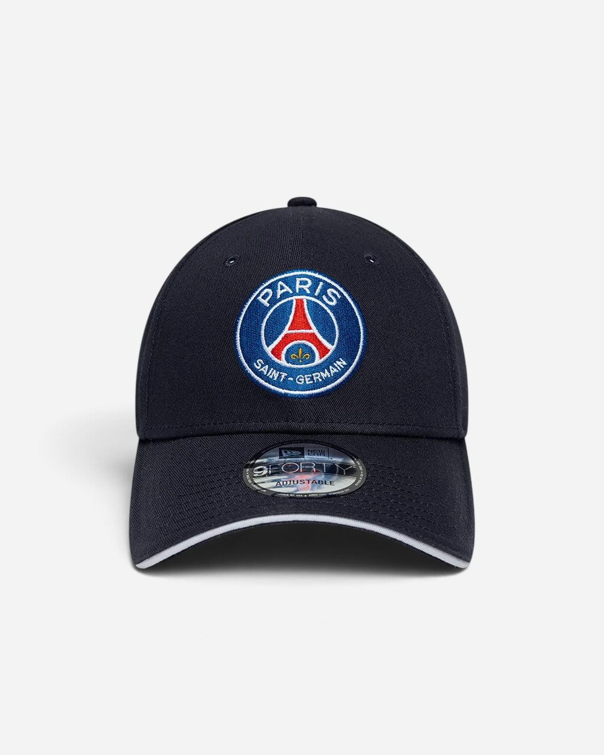 Astrofat 9FORTY Paris Saint Germain strapback cap in core black with a structured crown and curved visor.