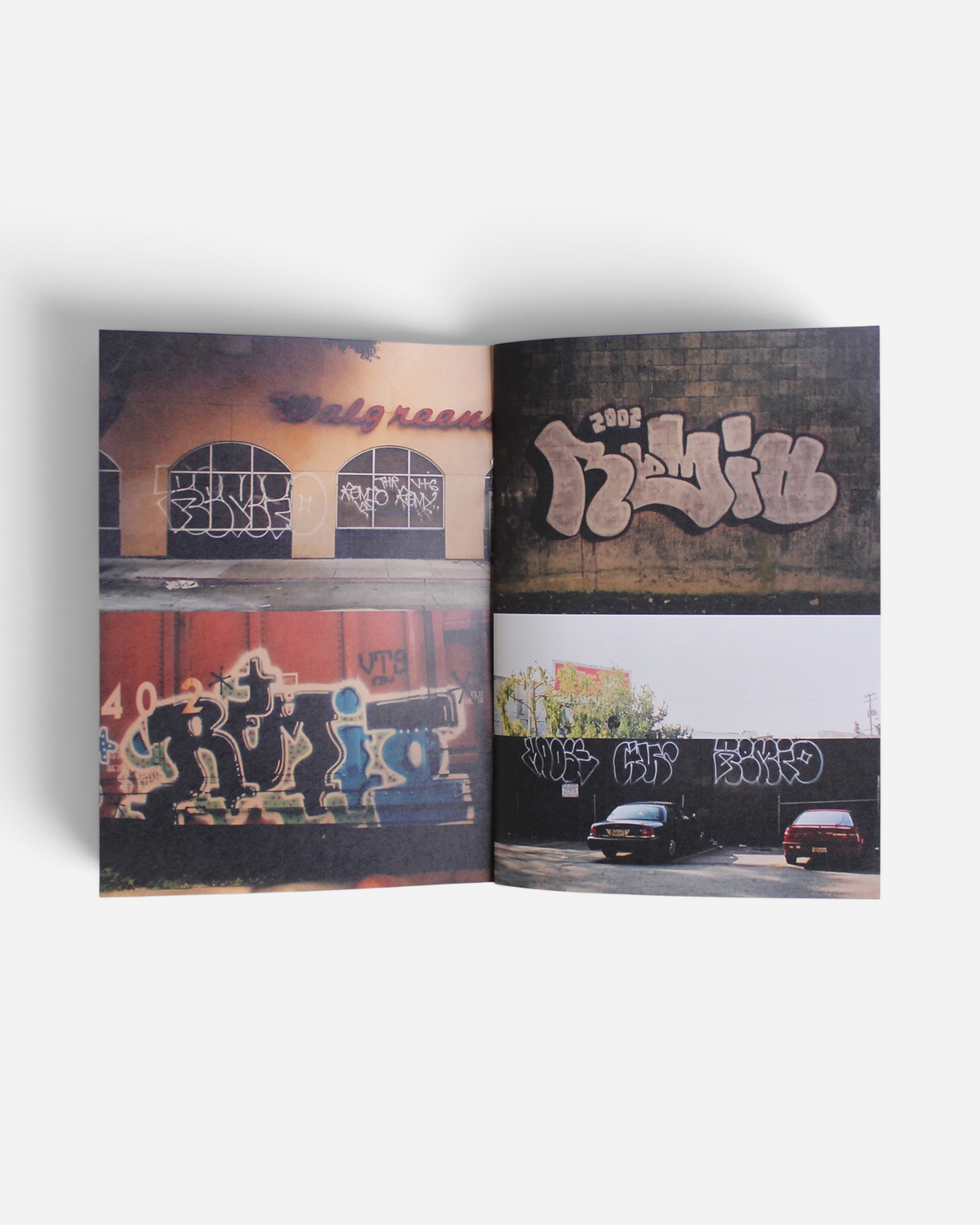 Astrofat Remio Very Top Secret zine featuring a collection of graffiti photography spread across open pages