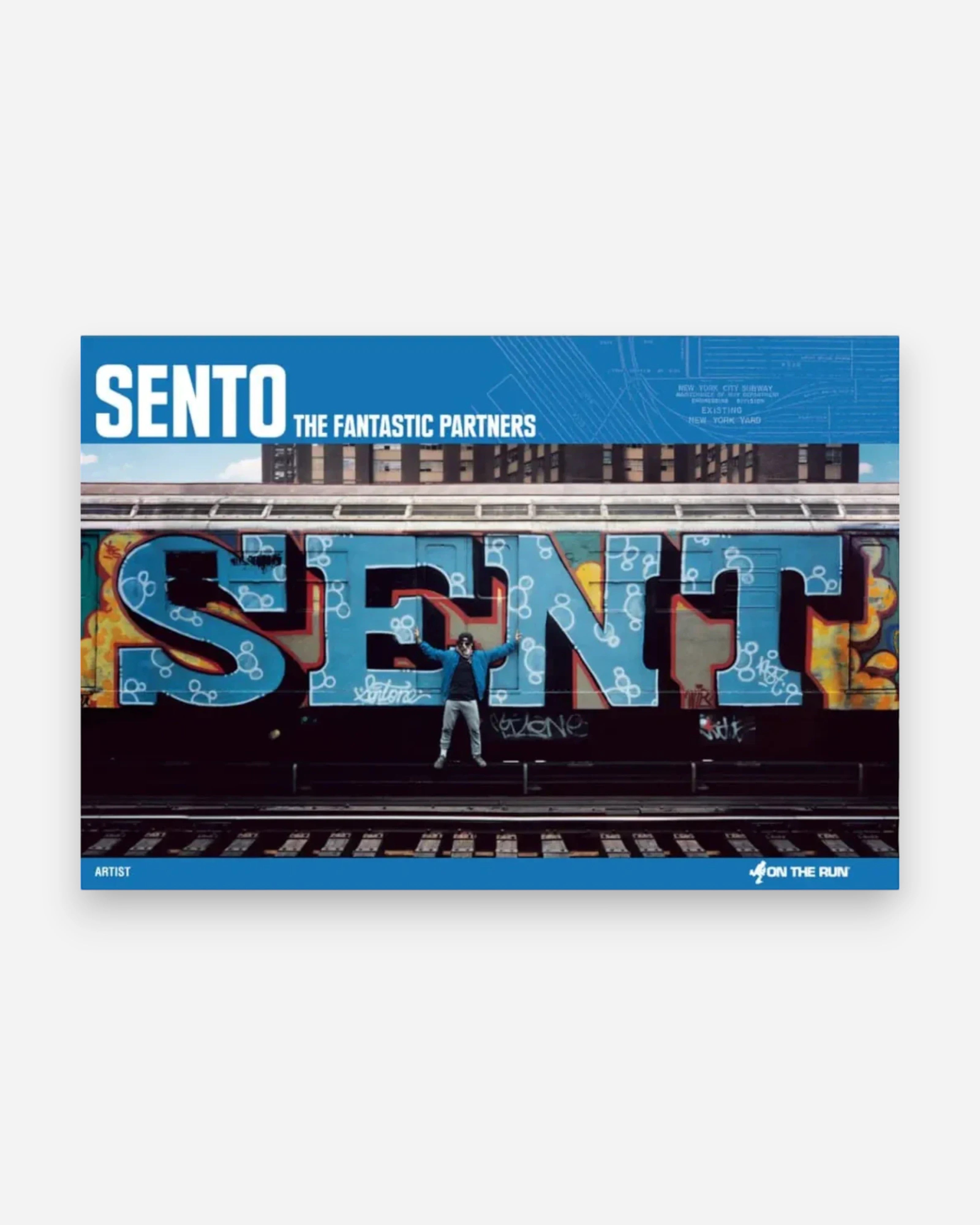 Astrofat OTR Books #1 SENTO The Fantastic Partners softcover book featuring graffiti art by SENTO on a New York subway train.