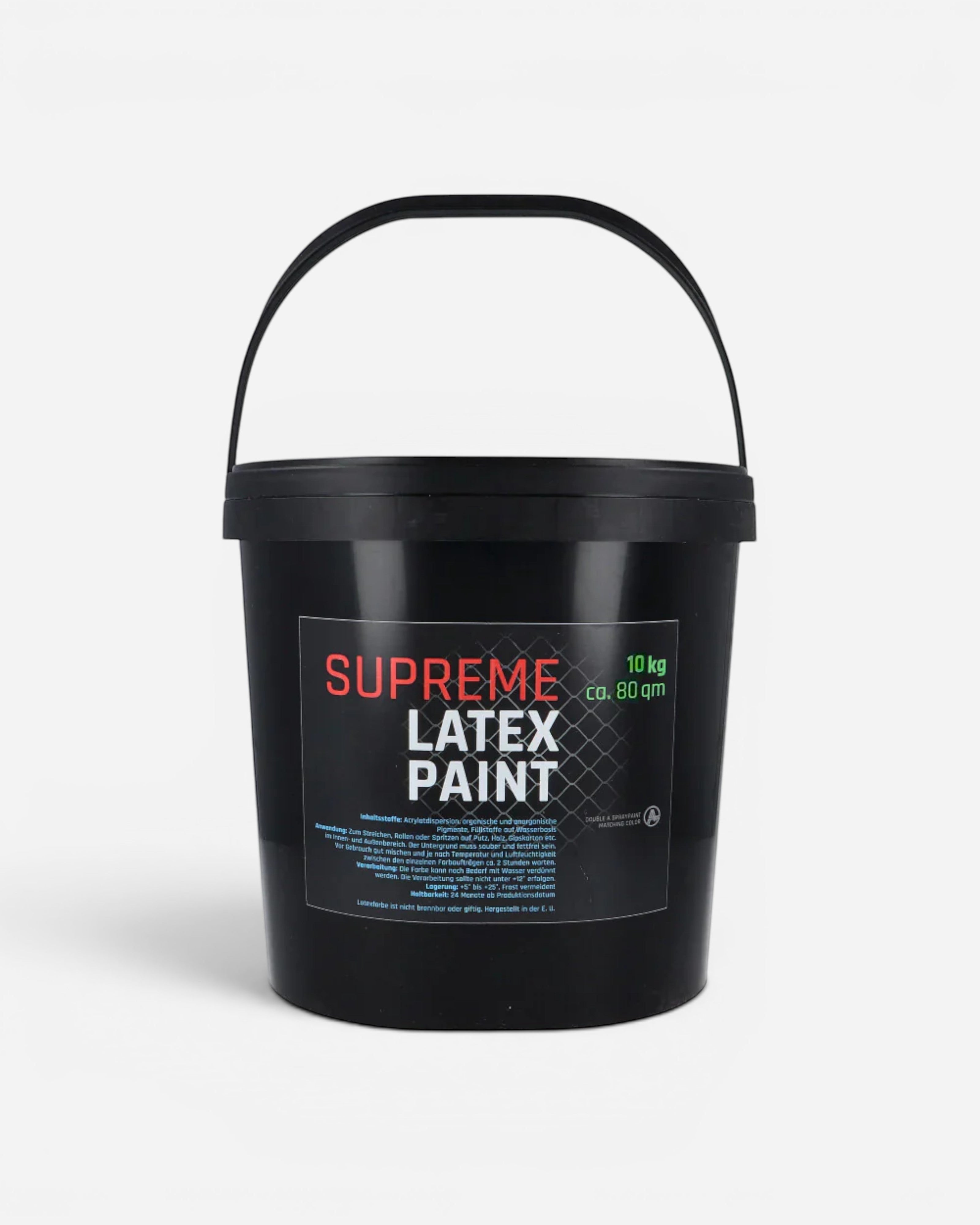 Astrofat Supreme Latex Paint 5kg bucket, opaque acrylic-based, water-dilutable, for interior and exterior use.