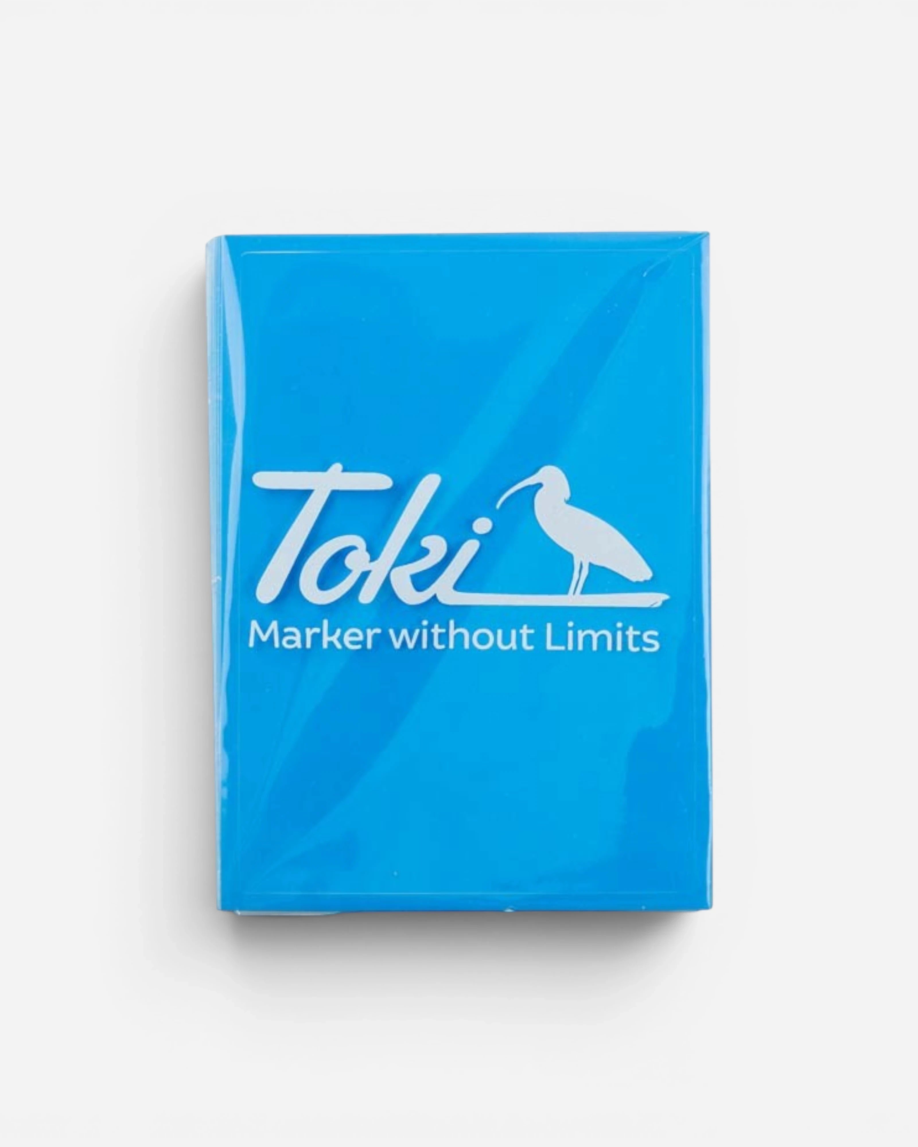 Astrofat Toki Cracker Eggshell stickers in neon blue. Pack of 50, 11x8cm, virtually impossible to remove.