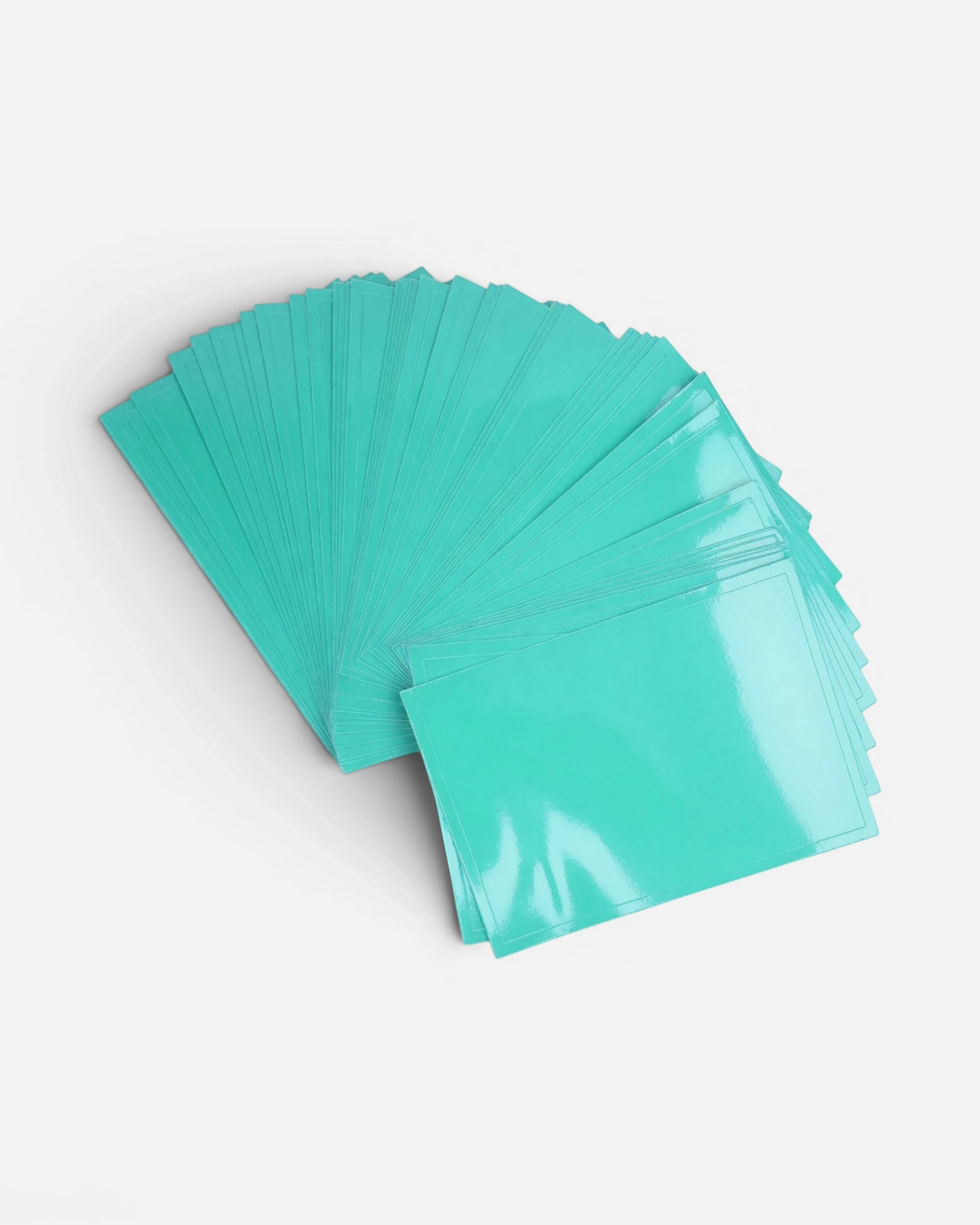 Astrofat Toki Cracker Eggshell stickers in neon turquoise. Pack of 50, 11x8cm, made from destructible vinyl.