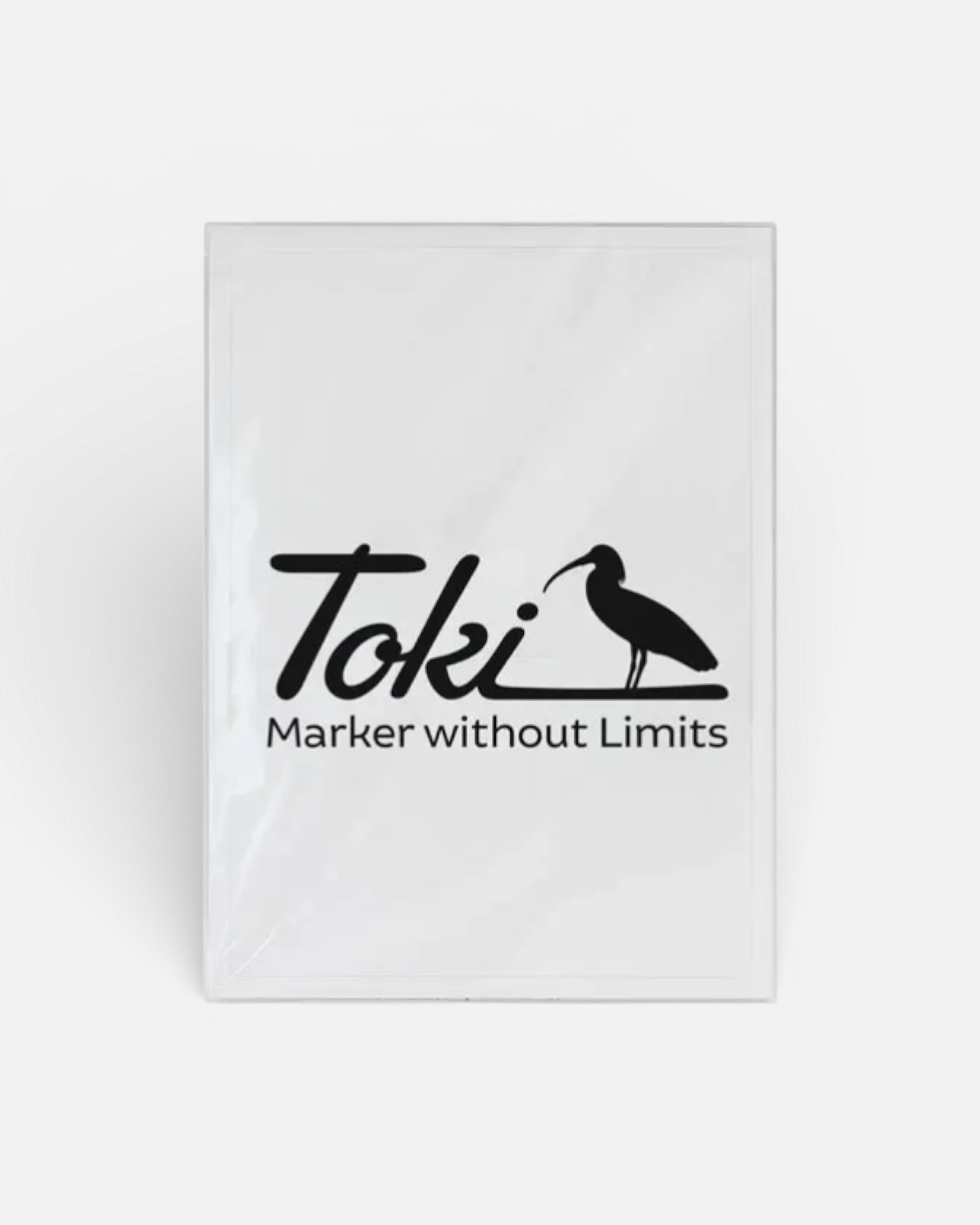 Astrofat Toki Cracker Eggshell stickers, 50 white vinyl stickers that destroy when removed.