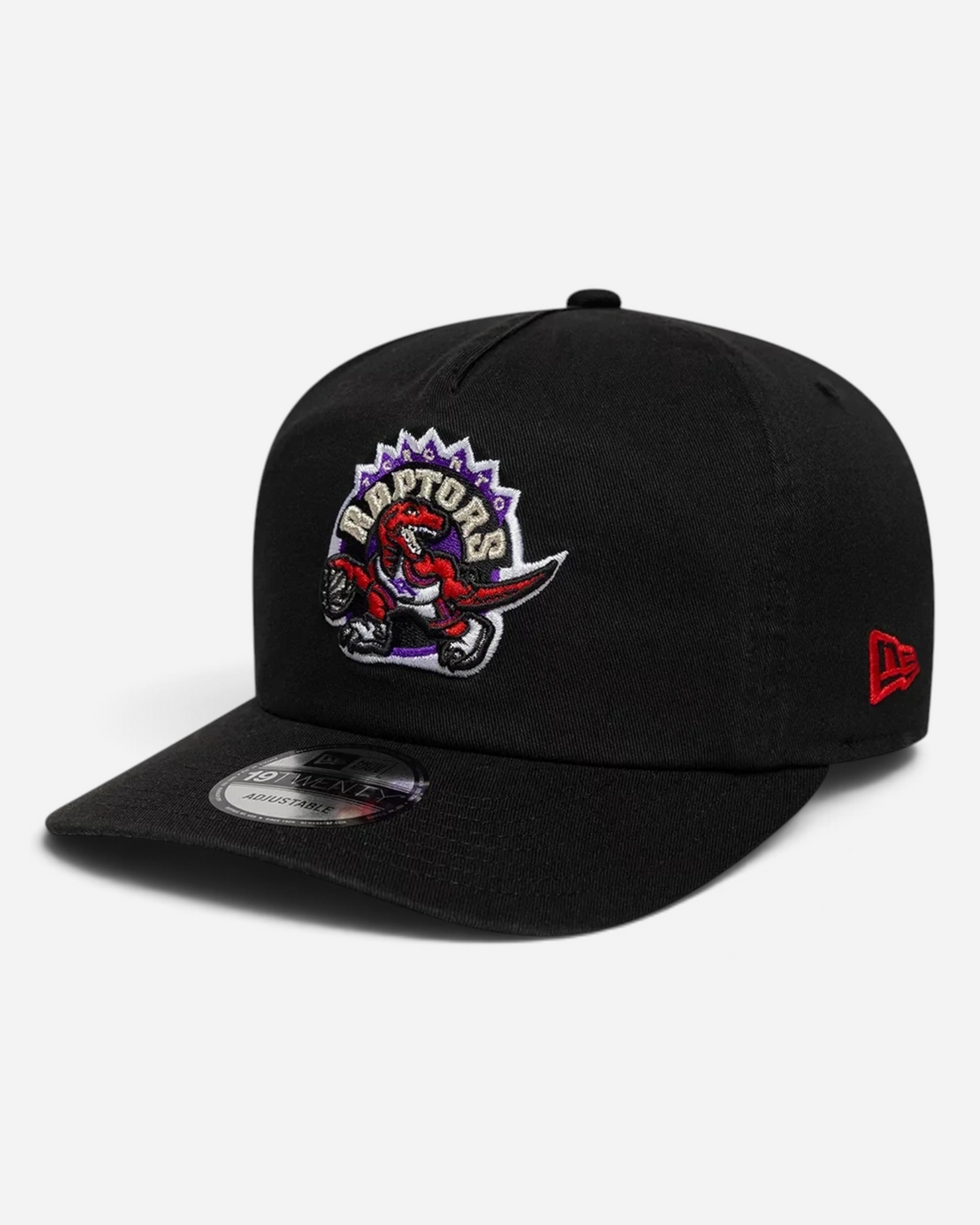 Astrofat black Toronto Raptors 19TWENTY snapback cap with embroidered team logo and curved visor