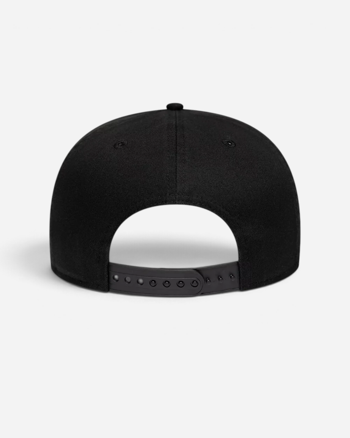 Astrofat black 19TWENTY Toronto Raptors NBA Hardwood Classic cap showing the adjustable snapback closure from the rear.