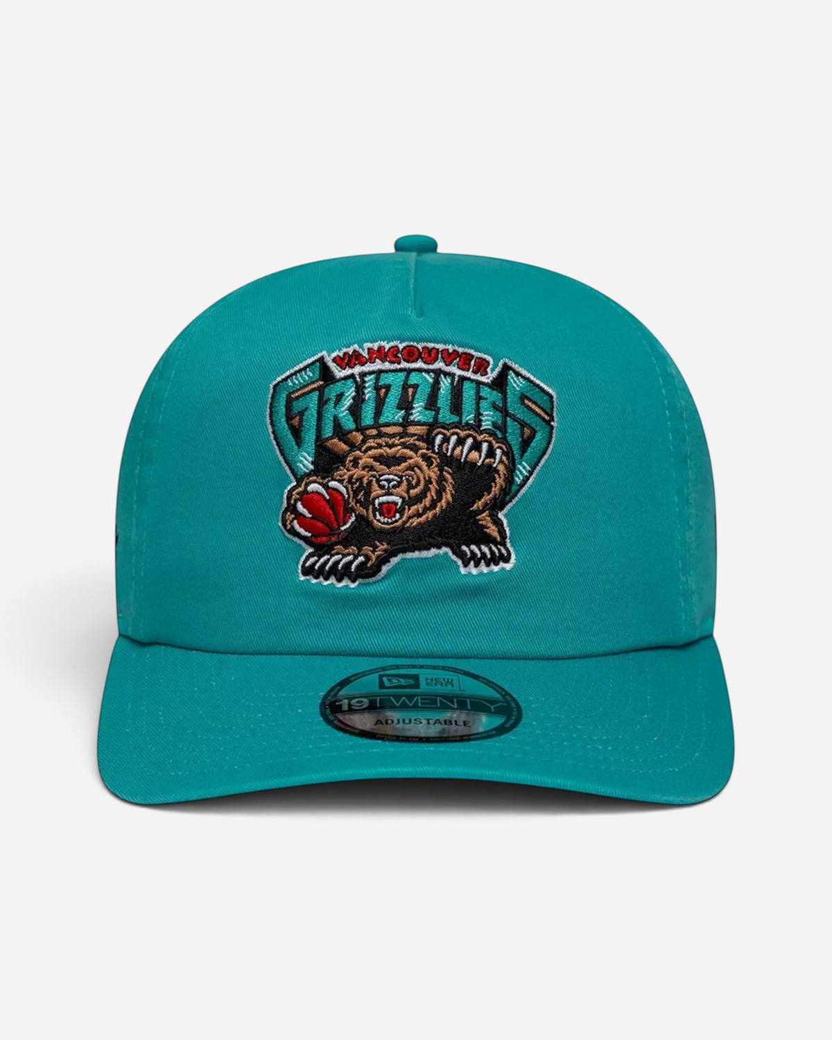 Astrofat turquoise Vancouver Grizzlies 19TWENTY adjustable snapback cap with embroidered team logo and curved visor.