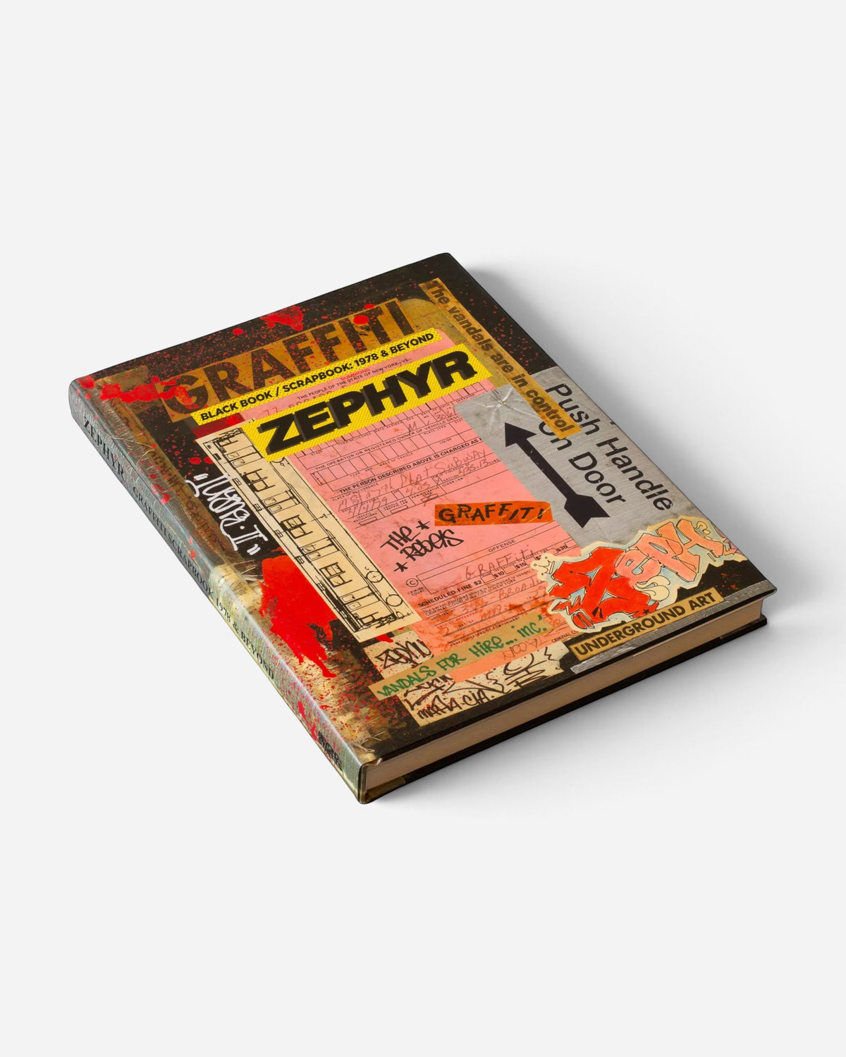 Astrofat hardcover book titled Zephyr Graffiti Black Book Scrapbook 1978 & Beyond featuring vibrant NYC street art style