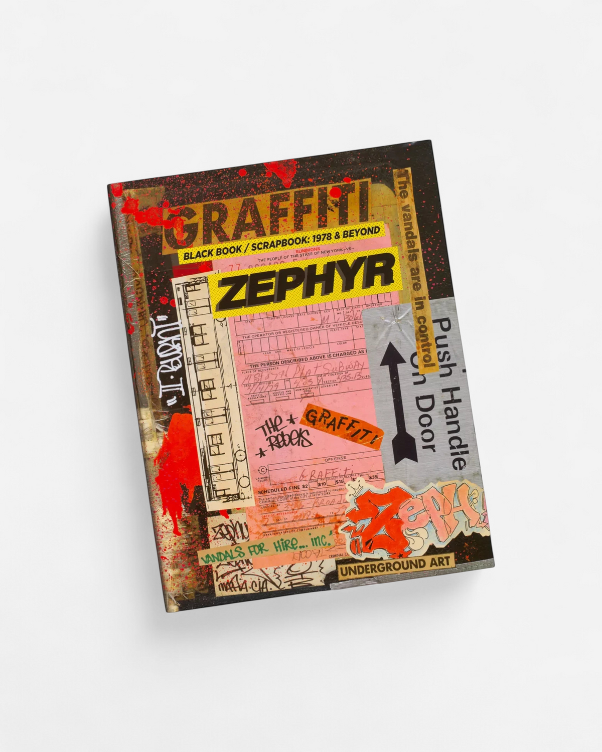 Astrofat Zephyr Graffiti Black Book and Scrapbook featuring NYC street art history, vintage ephemera, and sketches.