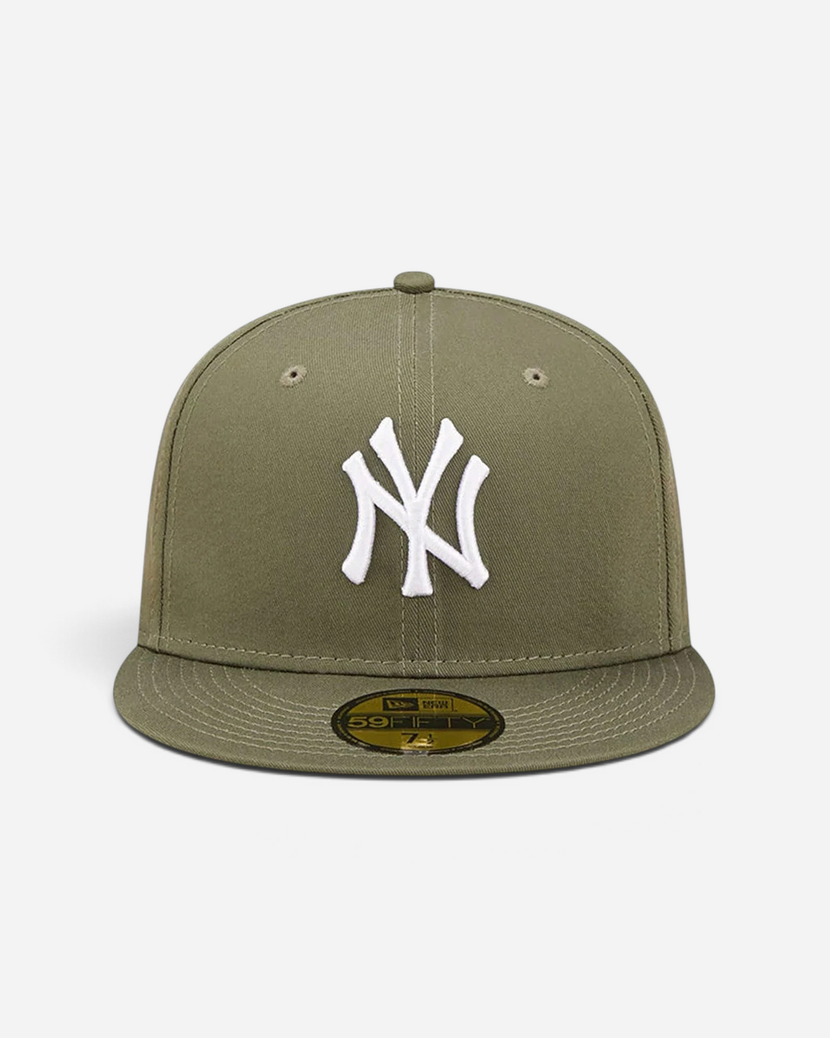 Astrofat New York Yankees 59FIFTY fitted cap in olive green with white embroidered team logo and flat visor.