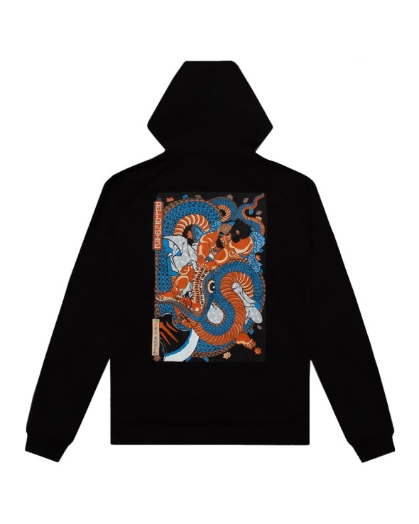 DOLLY NOIRE Kunyoshi Red and Blue Hoodie