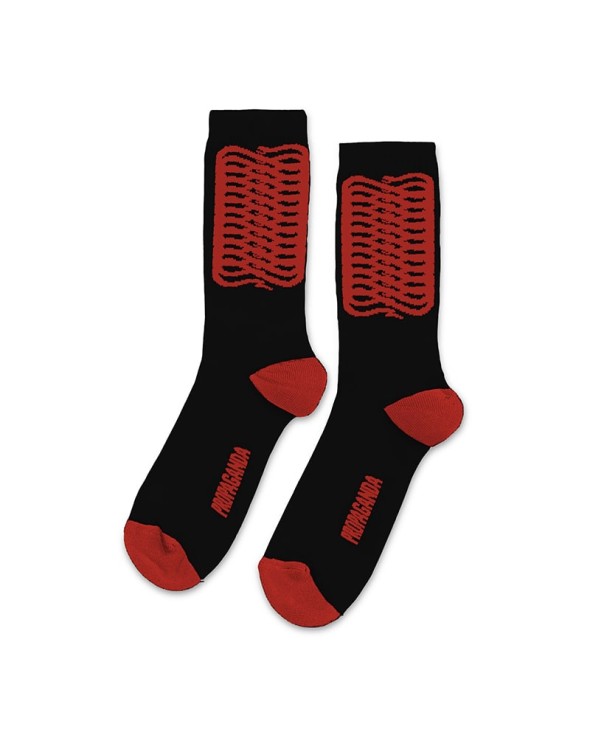 PROPAGANDA Ribs Socks Black / Red