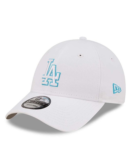 NEW ERA 9FORTY Los Angeles Dodgers Neon Outline White