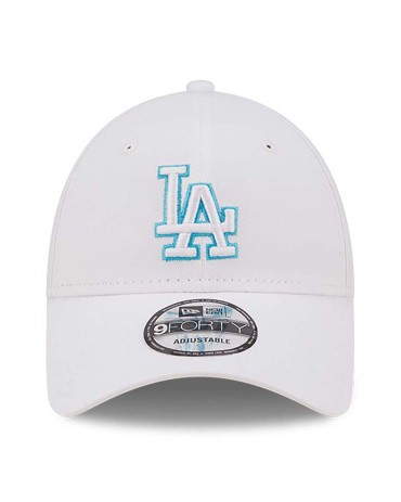 NEW ERA 9FORTY Los Angeles Dodgers Neon Outline White