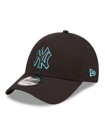 NEW ERA 9FORTY New York Yankees Neon Outline Black