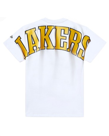 NEW ERA NBA Los Angeles Lakers Infill Logo Oversize Tee White