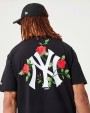 NEW ERA MLB New York Yankees Floral Graphic Oversize Tee Black
