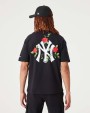 NEW ERA MLB New York Yankees Floral Graphic Oversize Tee Black