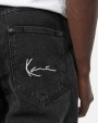 KARL KANI KK Small Signature Tapered Five Pocket Denim Vintage Black