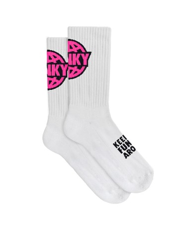 FUNKY Logo Socks White