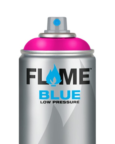 FLAME BLUE Fluo Low Pressure Spray Paint 400ml