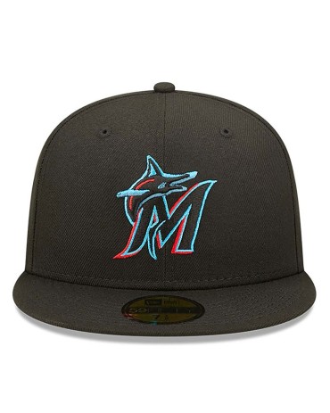 NEW ERA 59FIFTY Fitted Miami Marlins Authentic On Field Game Nero