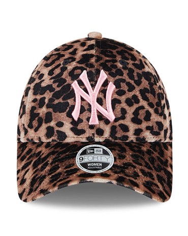 NEW ERA 9FORTY Women&#039;s Leo Velour New York Yankees Camel White Pink