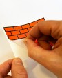 FLUX Eggshell Sticker 50pz Bricks Orange