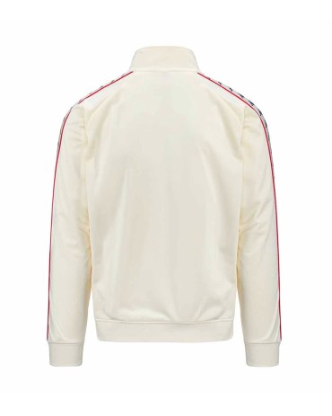KAPPA 222 Banda Anniston Track Top Sweatshirt White Antique / Blue Royal / Red