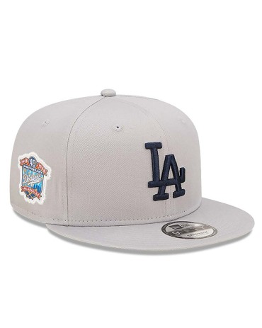 NEW ERA 9FIFTY Snapback Side Patch Los Angeles Dodgers Light Grey