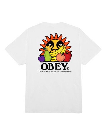 OBEY The Future Is The Fruits Of Our Labor Classic Tee White