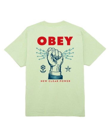 OBEY New Clear Power Classic Tee Cucumber