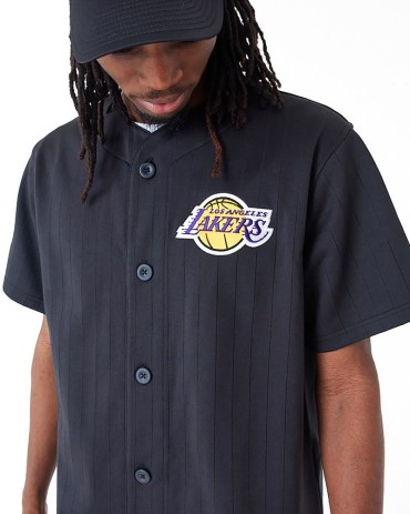 NEW ERA NBA Los Angeles Lakers Camicia Team Logo Black