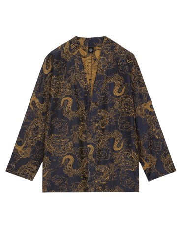 DOLLY NOIRE Chinese Dragon Pattern Kimono Shirt