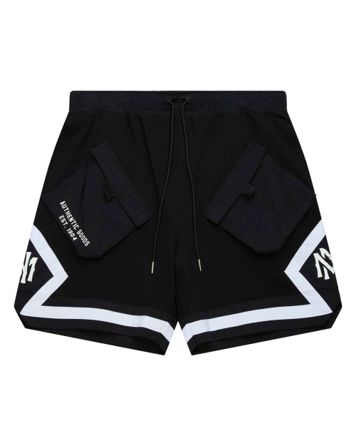 MITCHELL & NESS Branded Cargo Shorts Black
