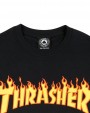 Trasher Flame T-shirt Black