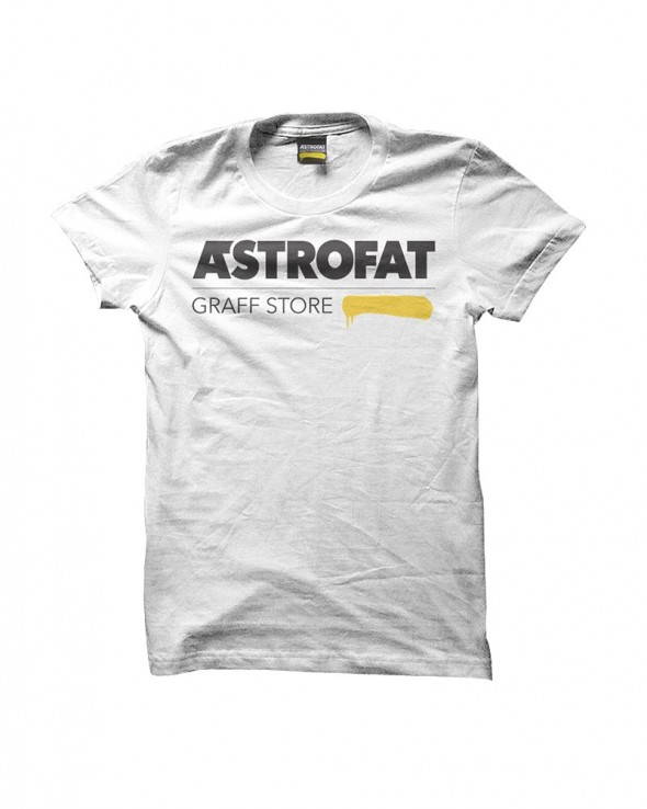 ASTROFAT Graff Store Tshirt White