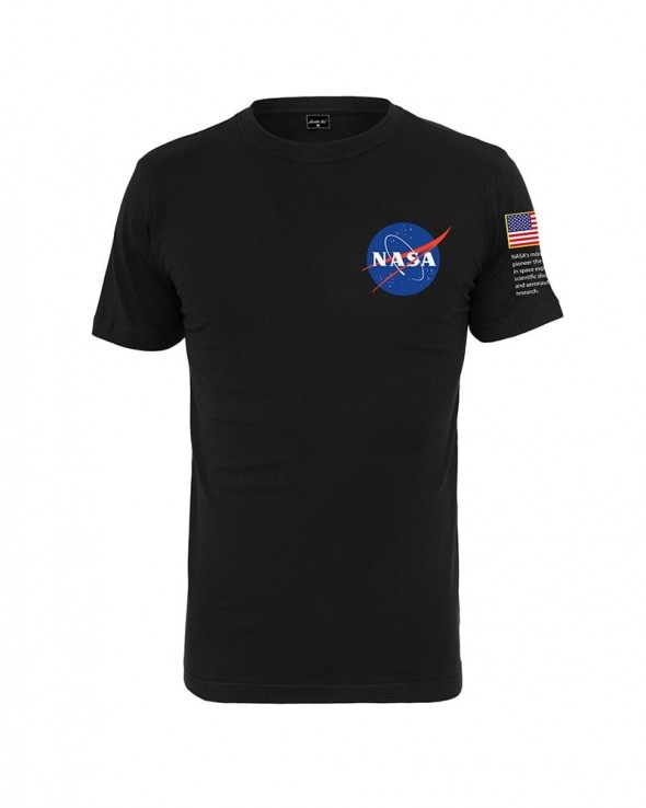 NASA Insignia Logo Flag Tee Black