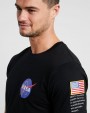 NASA Insignia Logo Flag Tee Black