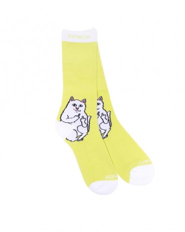 RIPNDIP Lord Nermal Socks Neon Yellow