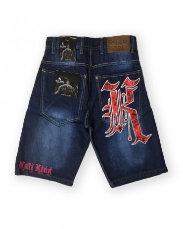 Kali King Jeans Denim Camo Red Shorts