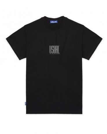 USUAL Double U-Tshirt Black