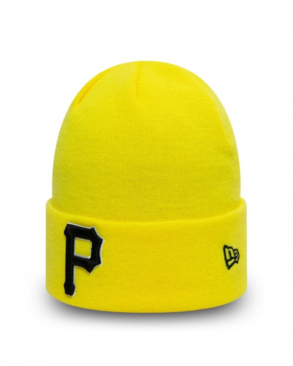 NEW ERA League Essentials Pittsburg Pirates Cuff Knit Beanie Yellow