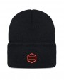DOLLY NOIRE Black and Red Hexagon Beanie