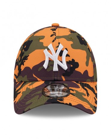 NEW ERA 9FORTY New York Yankees Camo Print Orange and Green