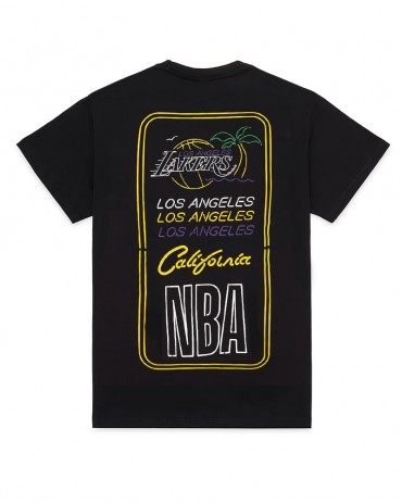 NEW ERA NBA Neon Graphic Tee Los Angeles Lakers