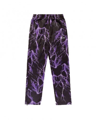 PHOBIA Purple Lightning All Over Tracksuit Pants