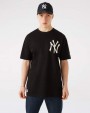NEW ERA MLB NY Yankees Logo Oversize Tee Black
